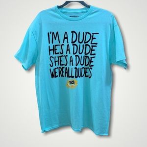 NWT Good Burger Graphic Tee Size L Teal Short Sleeve